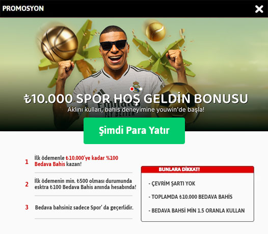 Youwin üyelik bonusu.