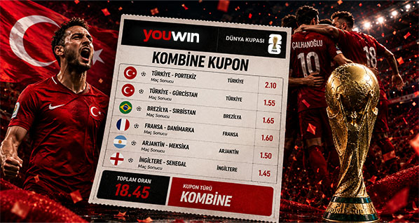 Dünya Kupası kombine kuponları Youwin ile sizi bekliyor